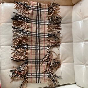 Burberry cashmere tan scarf